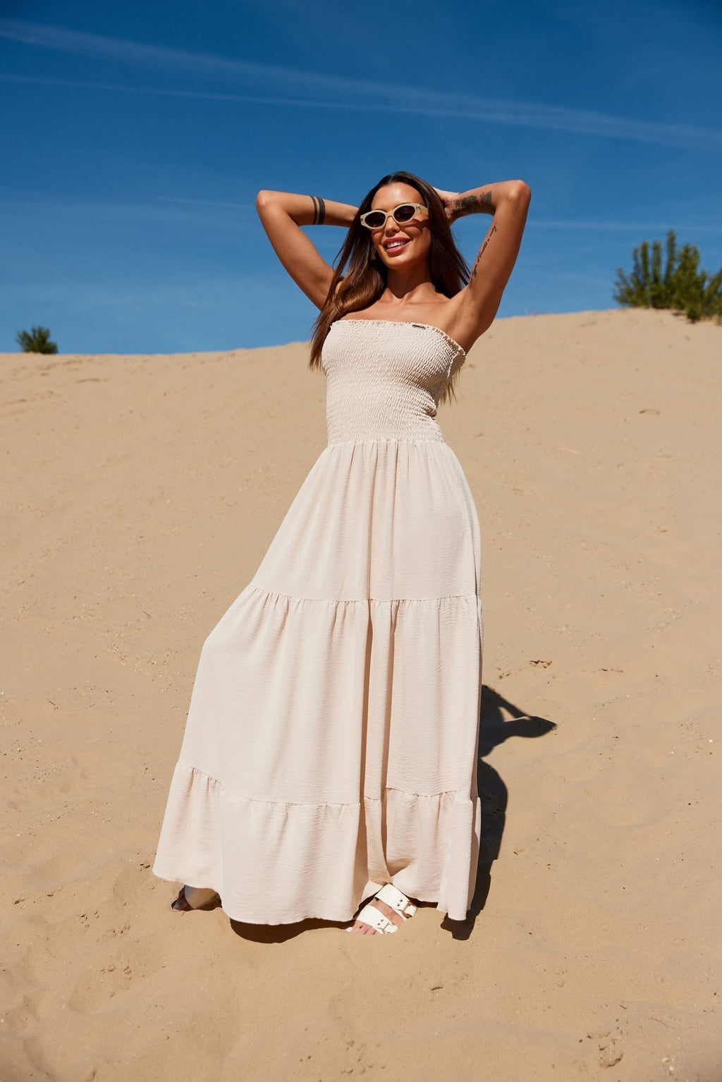 Natasha maxi ruha - bézs
