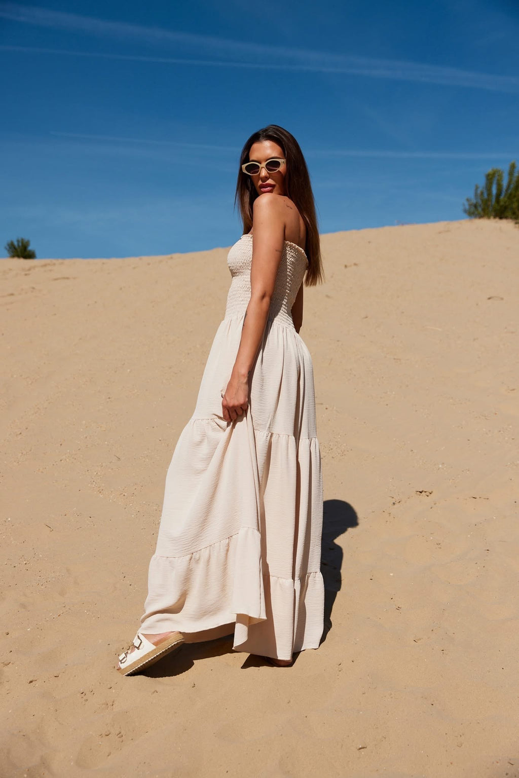 Natasha maxi ruha - bézs
