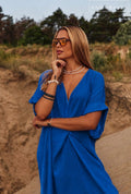 Anna Russo Riviéra maxi ruha - királykék
