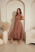 Anna Russo Boho ruha - barna