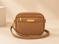 Minimalista crossbody táska - camel