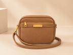 Minimalista crossbody táska - camel