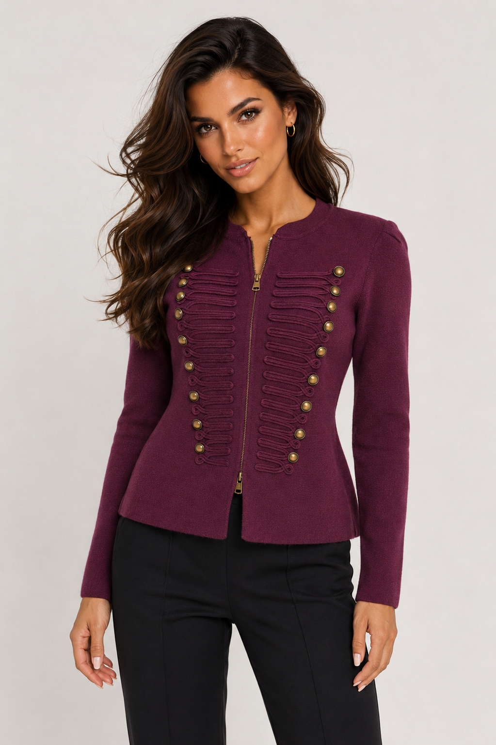Clara kardigán - burgundi
