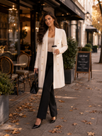 Alessia hosszú kardigán - ekrü