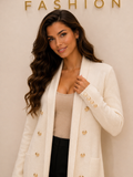Alessia hosszú kardigán - ekrü