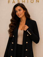 Alessia hosszú kardigán - fekete