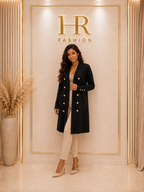 Alessia hosszú kardigán - fekete
