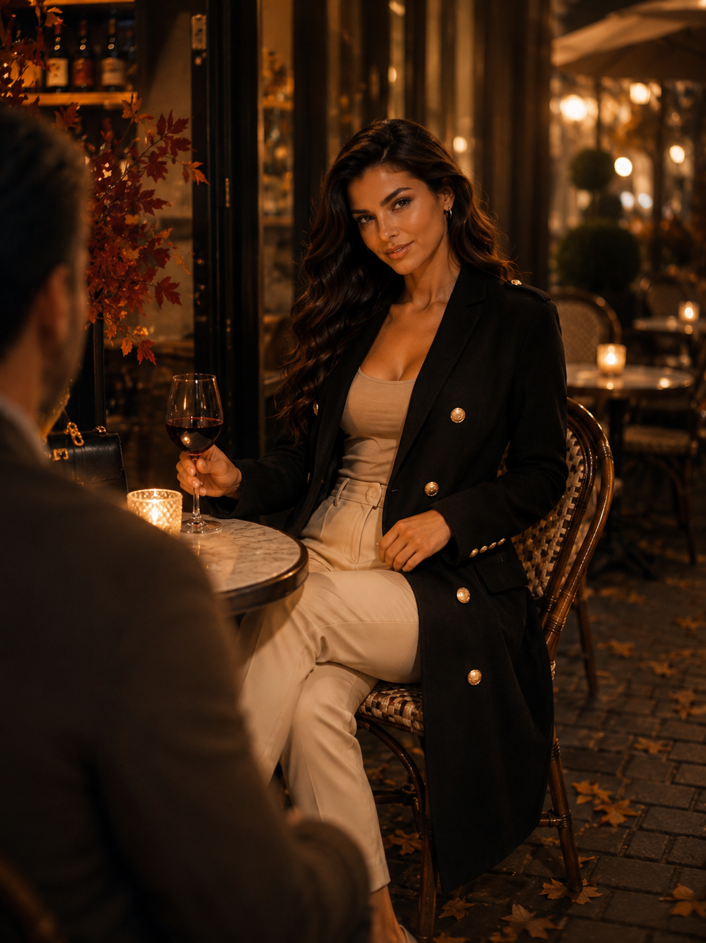 Alessia hosszú kardigán - fekete