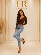 Marielle pulóver - csokoládébarna
