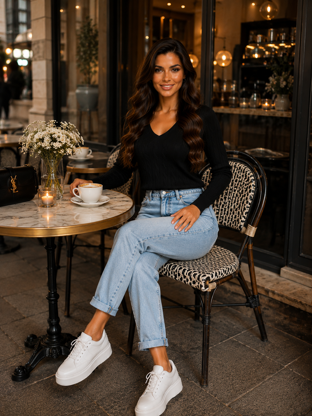 Marielle pulóver - fekete