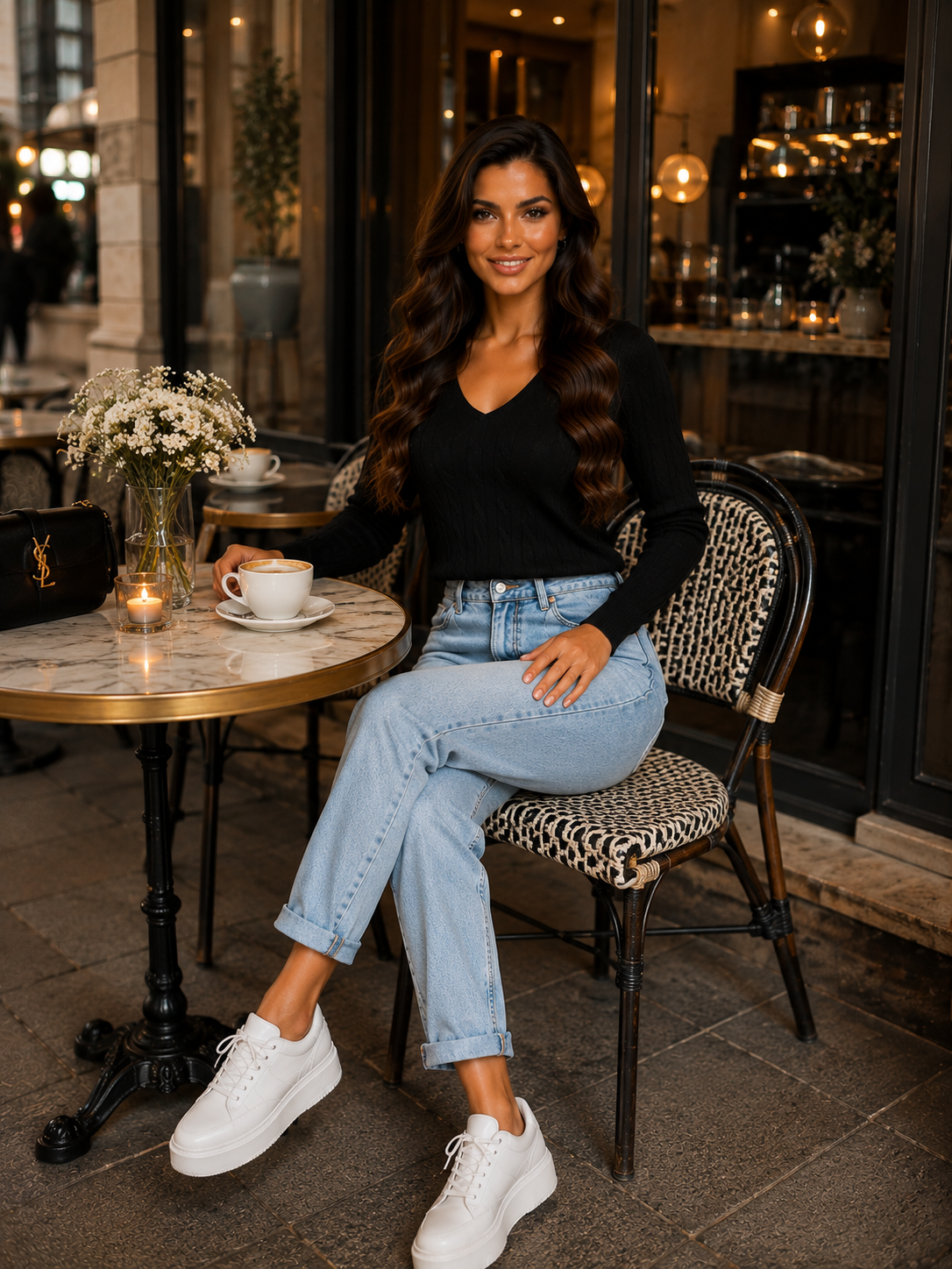 Marielle pulóver - fekete
