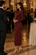 Florence ruha - burgundi