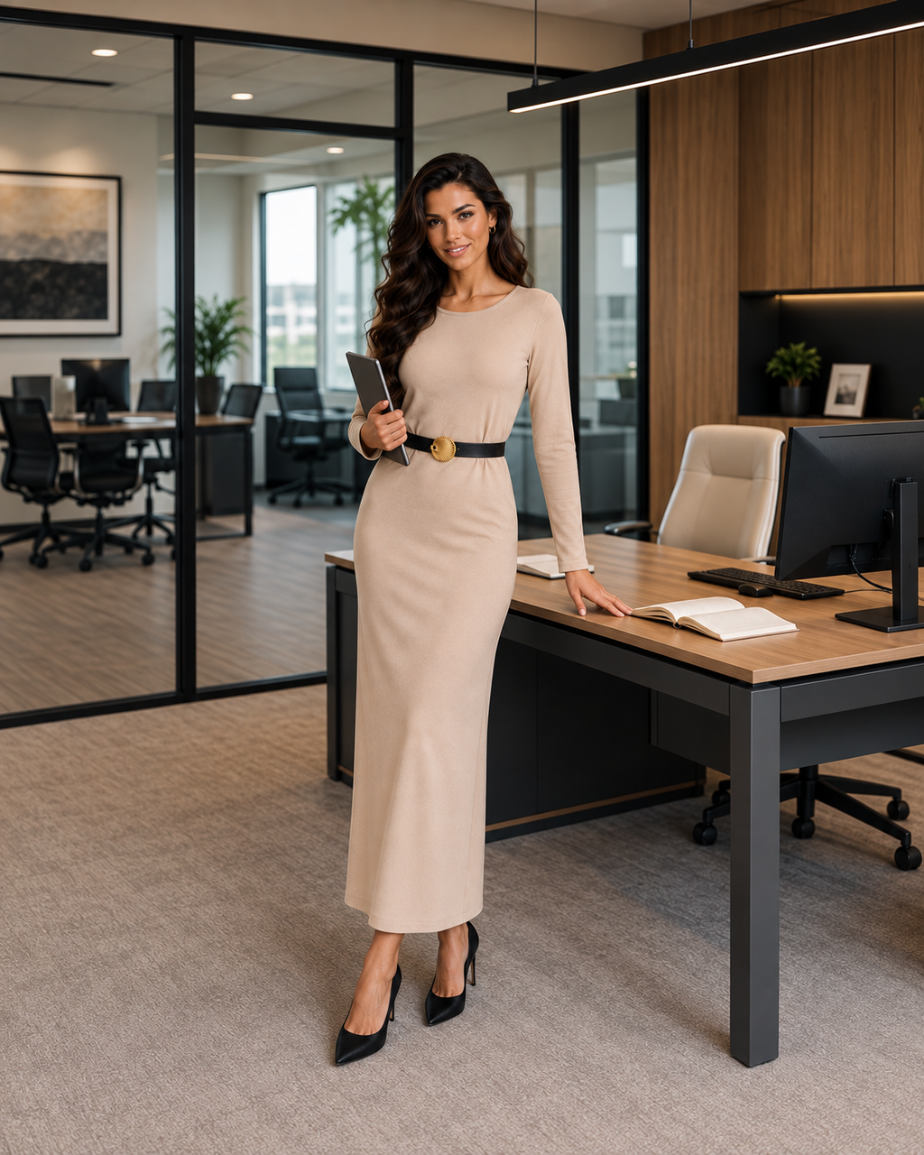 Sienna ruha övvel - bézs