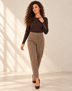 Lívia pulóver - barna