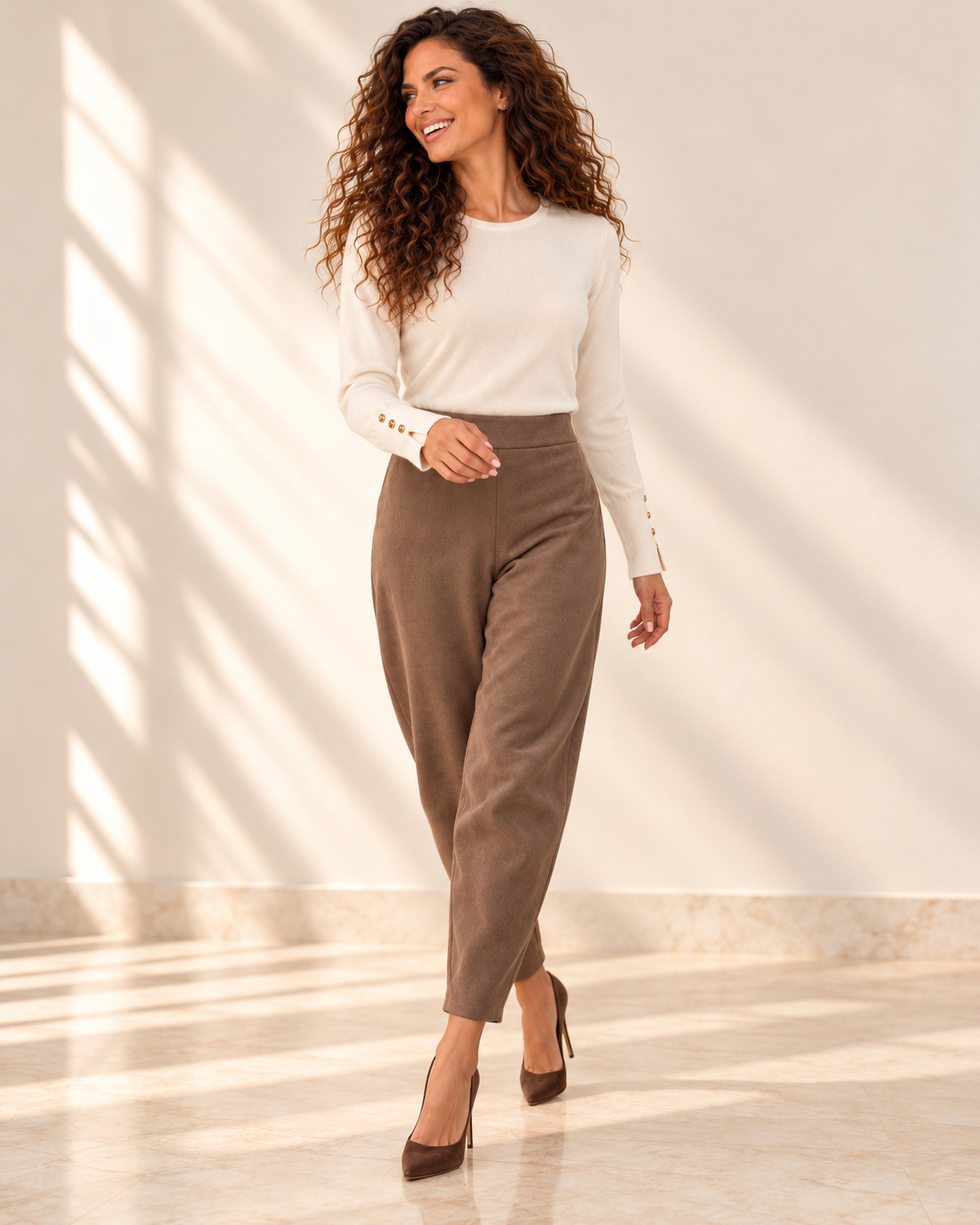 Lívia pulóver - fehér