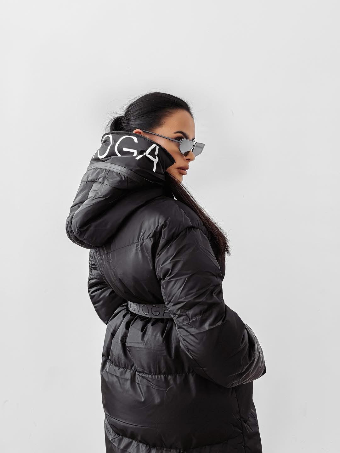 Siing téli kabát - fekete