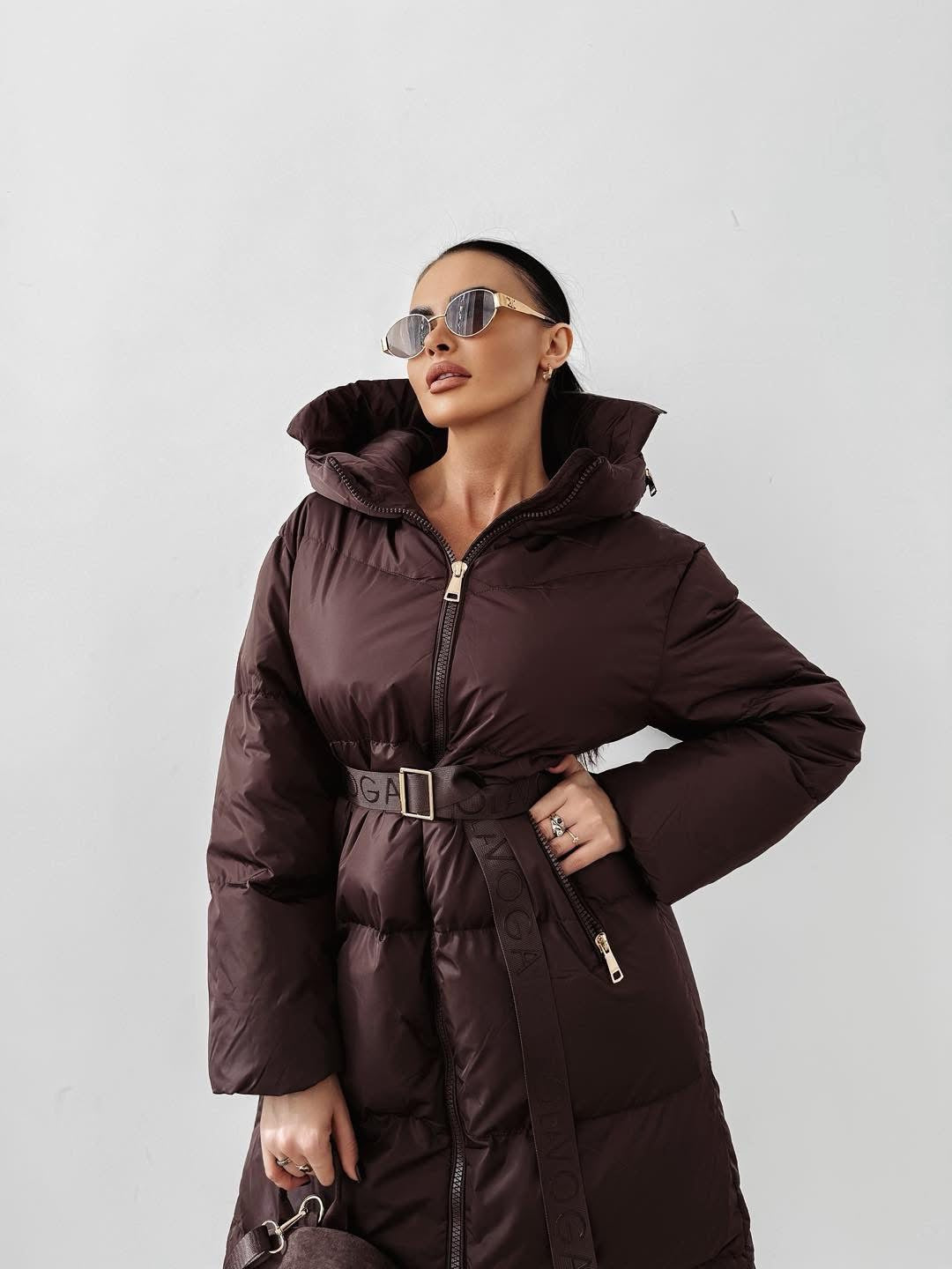 Siing téli kabát - sötétbarna