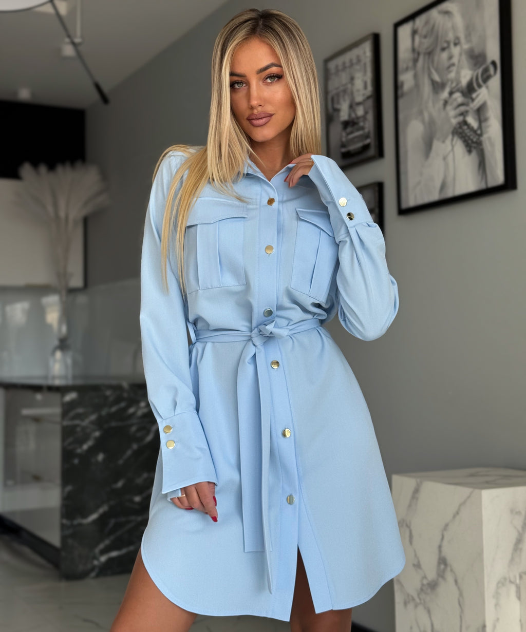 Paola ruha - pasztell kék