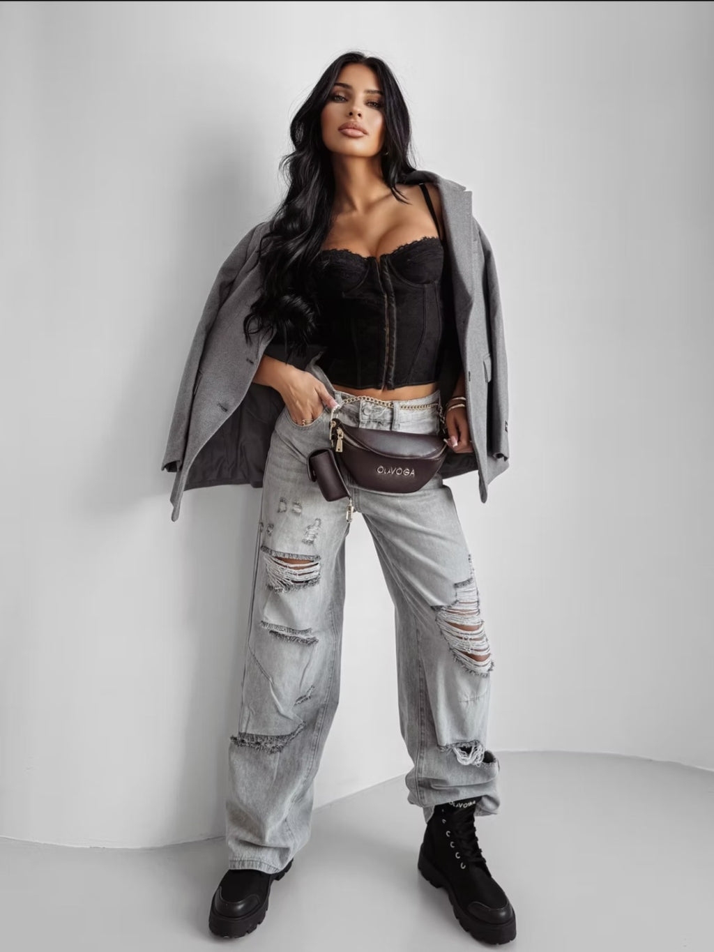 Bambi farmernadrág - világosszürke