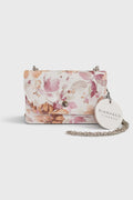 Diana&Co Firenze láncos virágmintás crossbody táska - bézs