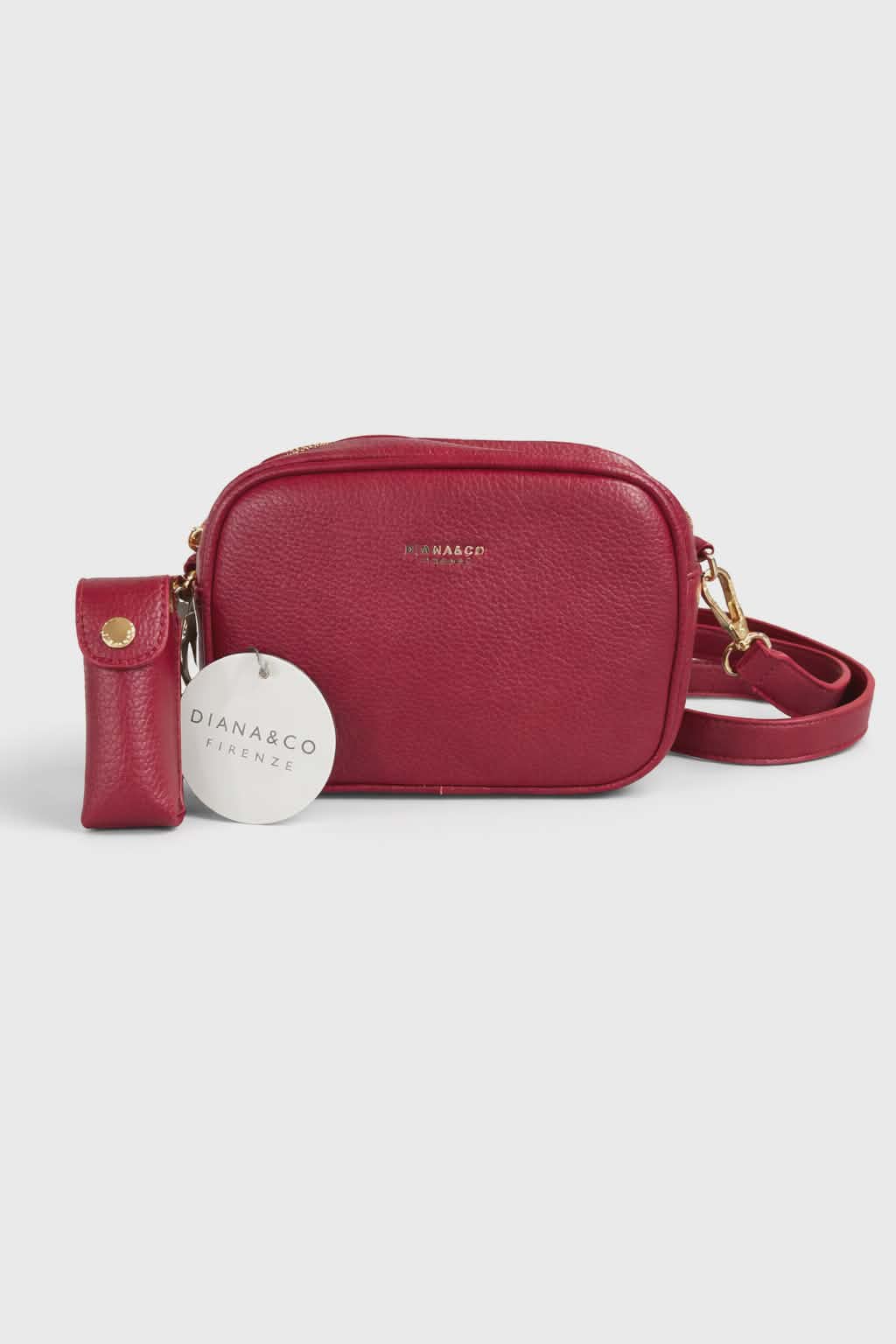 Diana&Co Firenze crossbody táska - bordó